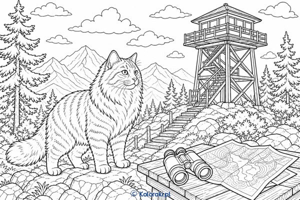 Syberyjski na posterunku leśnym – kot syberyjski