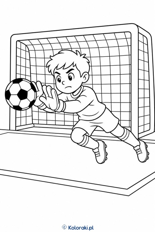 Piłka nożna – kolorowanka sportowa