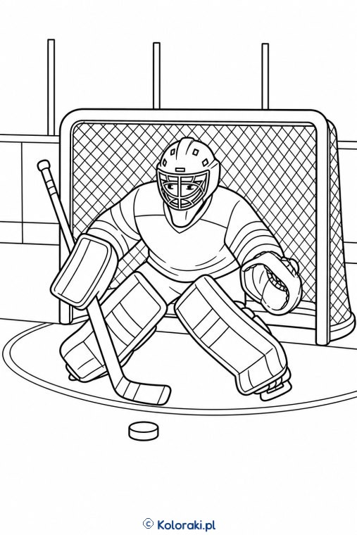 Hokej – kolorowanka sportowa