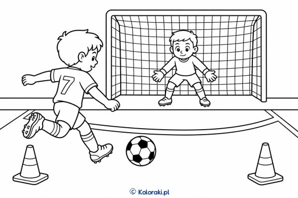 Piłka nożna – kolorowanka sportowa