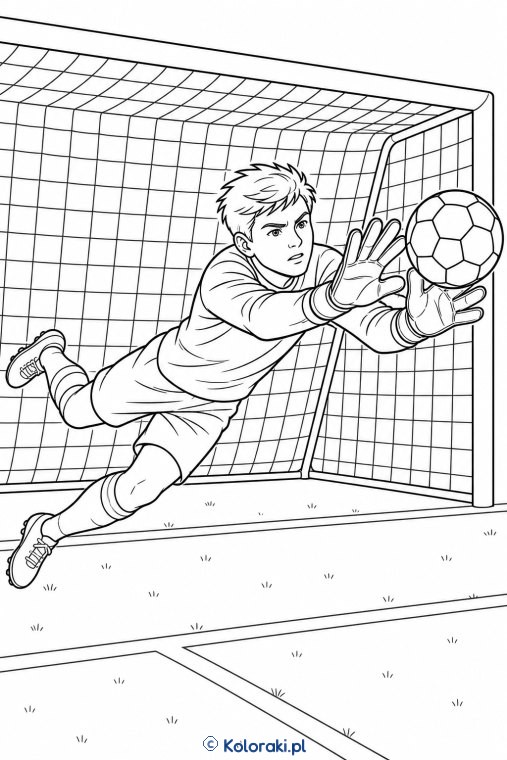 Piłka nożna – kolorowanka sportowa