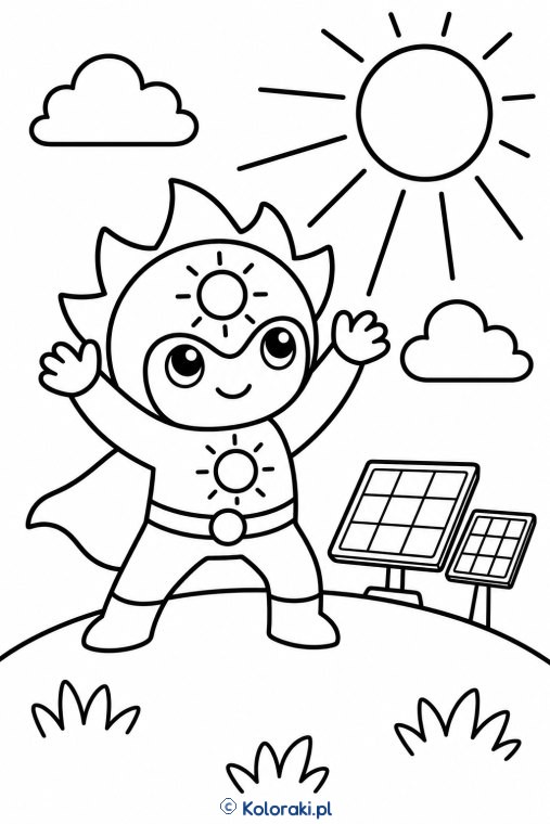 Kapitan Solar – superbohaterska kolorowanka