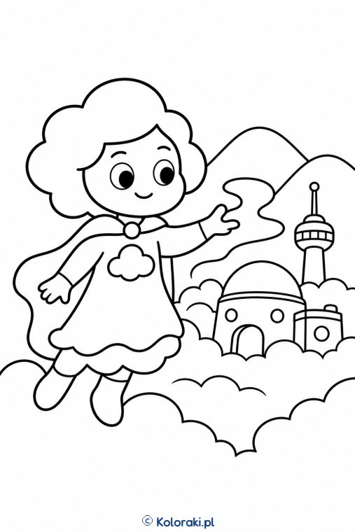 Pani Mgławica – superbohaterska kolorowanka
