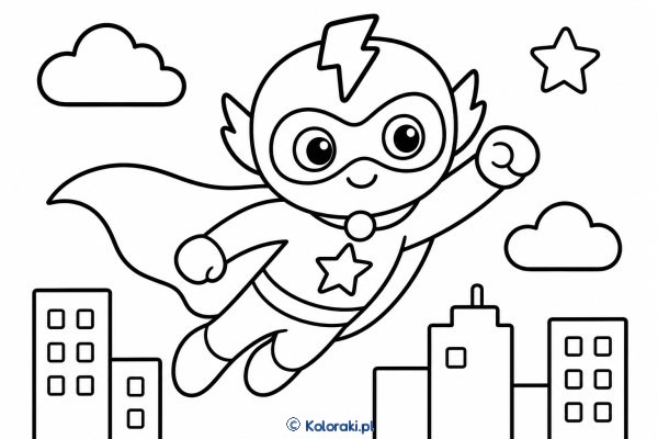 Kapitan Błysk – superbohaterska kolorowanka