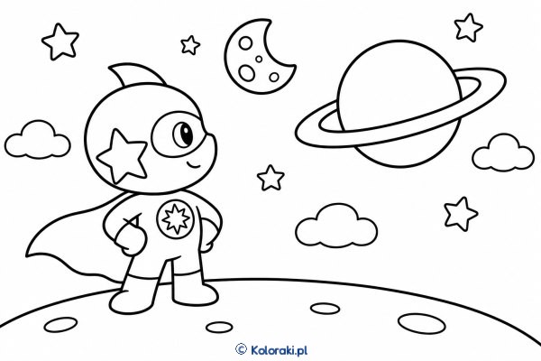 Kapitan Orion – superbohaterska kolorowanka