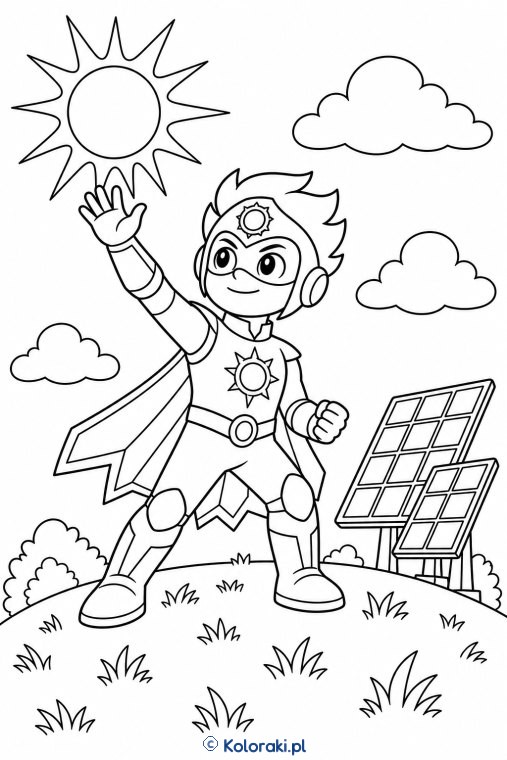 Kapitan Solar – superbohaterska kolorowanka