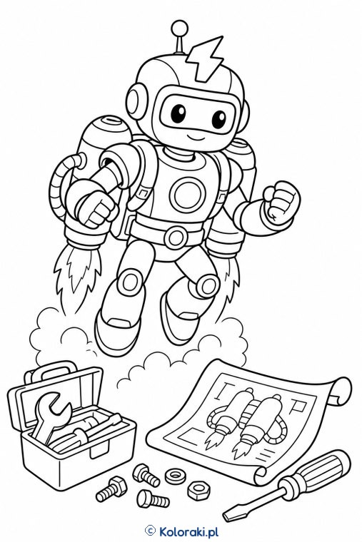 Robot Riko – superbohaterska kolorowanka
