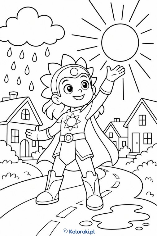 Helios Hania – superbohaterska kolorowanka
