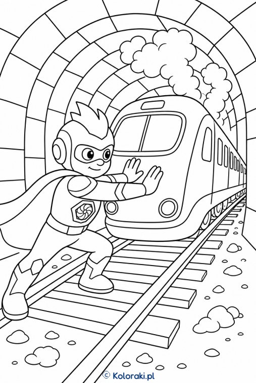 Strażnik Turbo – superbohaterska kolorowanka