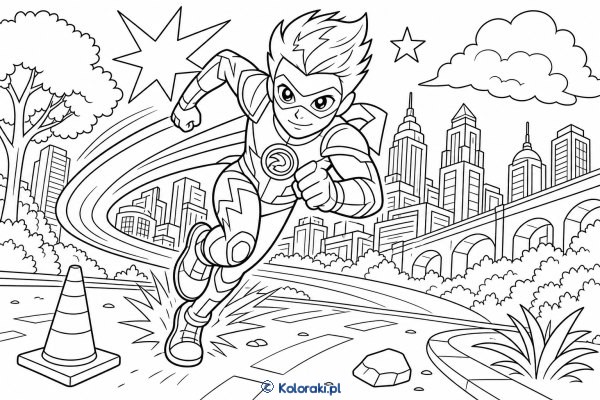 Turbo Leo – superbohaterska kolorowanka