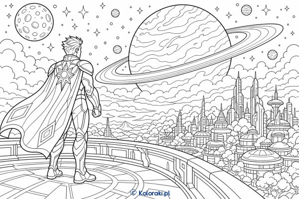 Kapitan Orion – superbohaterska kolorowanka