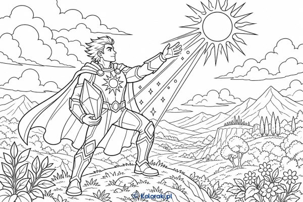 Kapitan Helios – superbohaterska kolorowanka