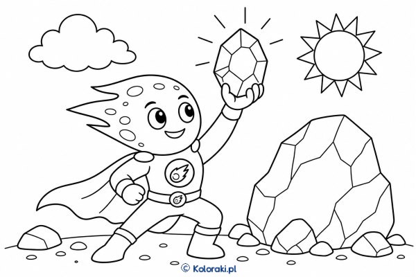 Mocny Meteor – superbohaterska kolorowanka