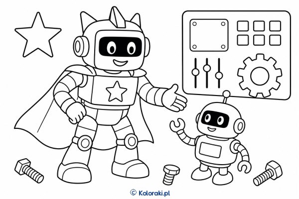 Robot Rex – superbohaterska kolorowanka