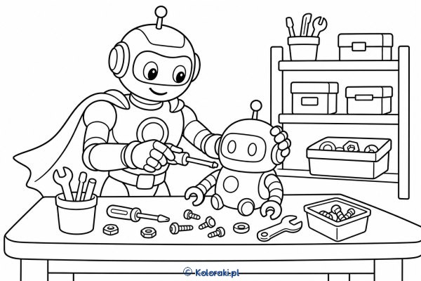 Robotyczny Roman – superbohaterska kolorowanka