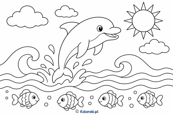 Delfin w Tańczących Falach