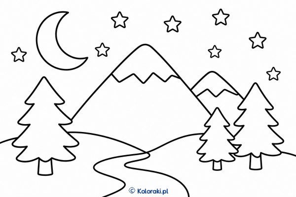 Nocne Niebo nad Górami