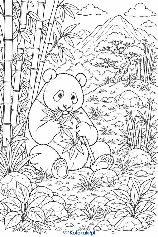 Panda w Bambusowym Gaju