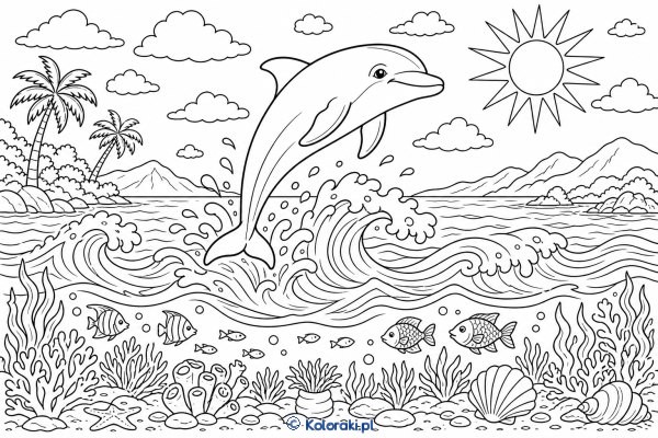 Delfin w Tańczących Falach