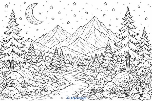 Nocne Niebo nad Górami