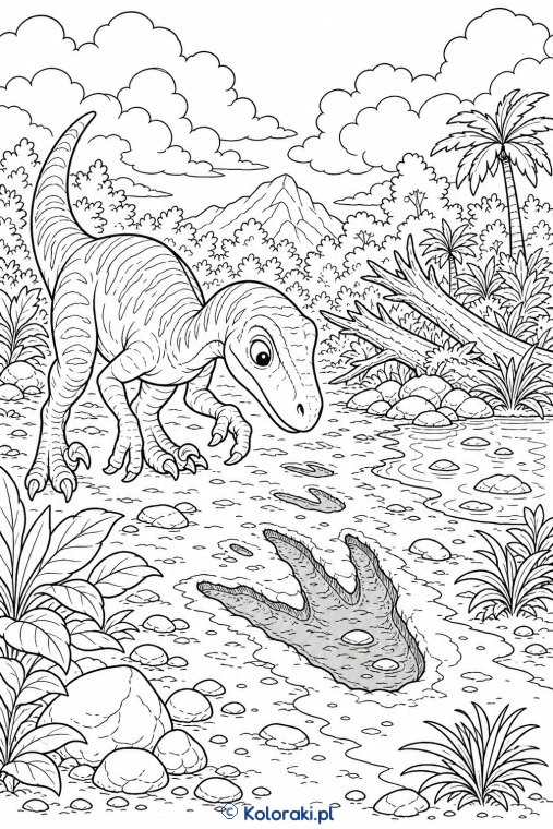 Raptor tropi ślady