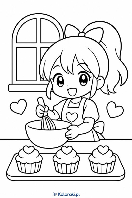 Mała piekarnia przy oknie