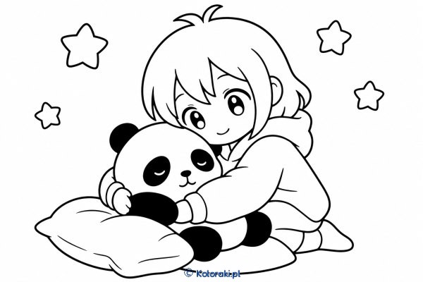 Senna panda w bluzie