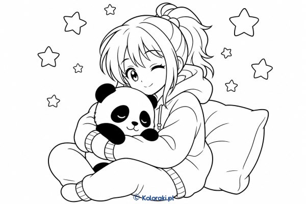 Senna panda w bluzie