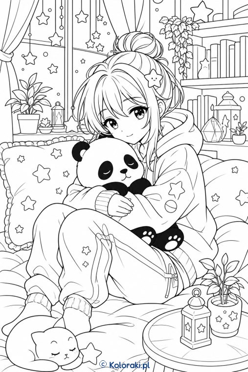 Senna panda w bluzie