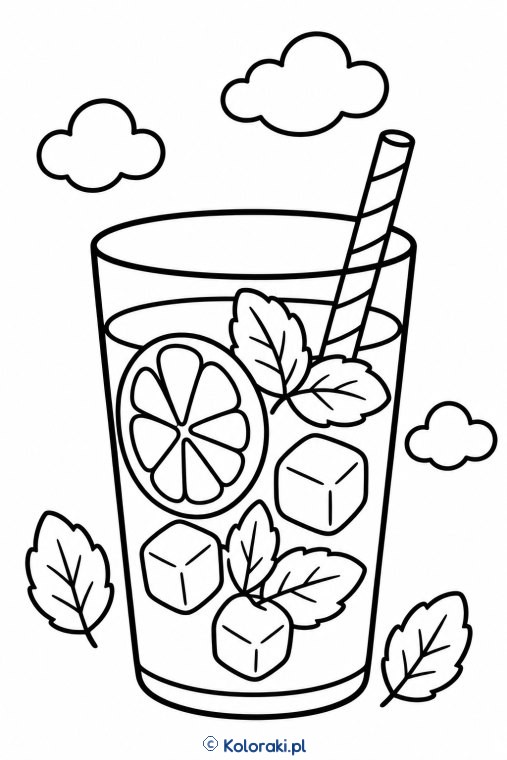 Limonkowa woda z miętą