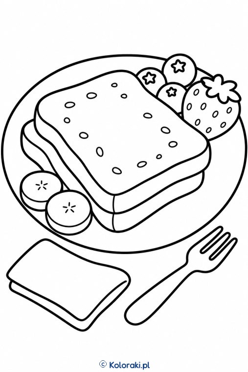 Tost francuski z owocami