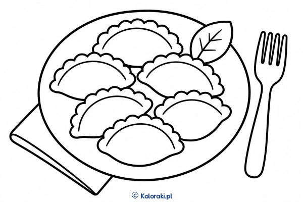 Talerz pełen pierogów