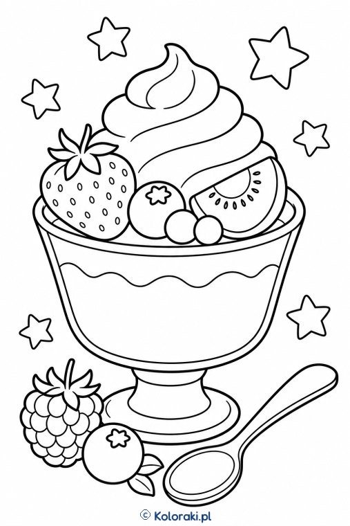Pudding waniliowy z owocami