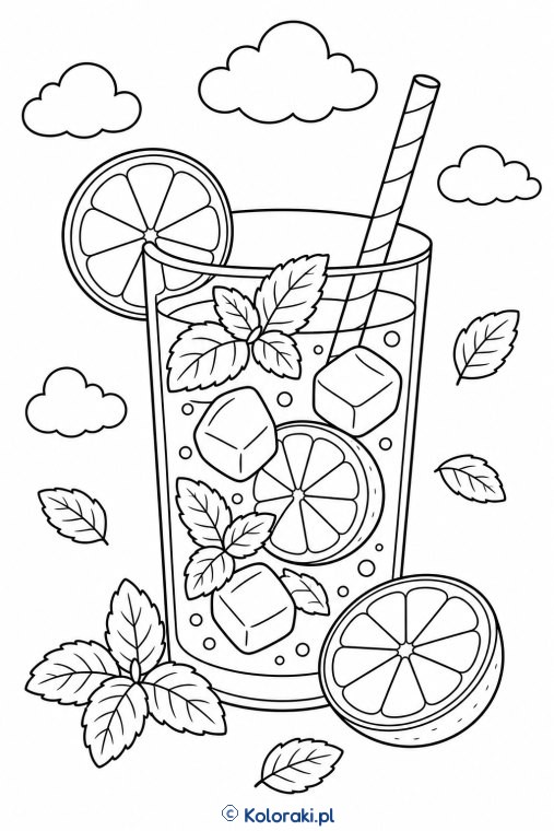 Limonkowa woda z miętą