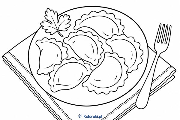 Talerz pełen pierogów