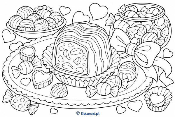 Nugatowa pralinka na talerzyku