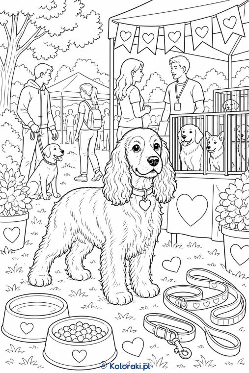 Mieszaniec podczas dnia adopcji – spaniel