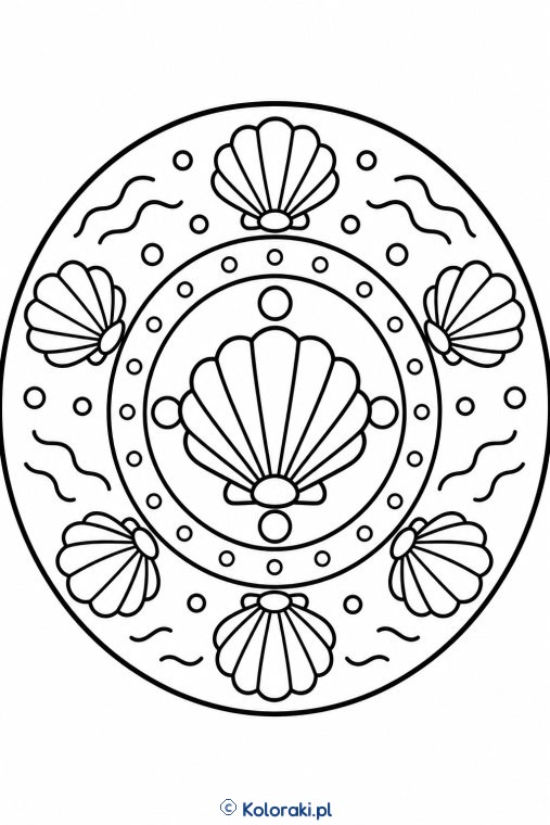 Mandala prostych muszelek