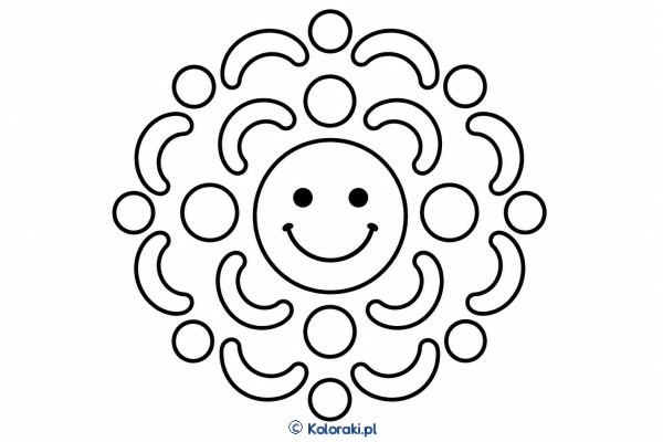 Kropkowa mandala uśmiechu