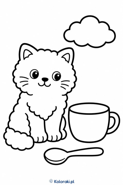 Kotek przy kubeczku – kot selkirk rex