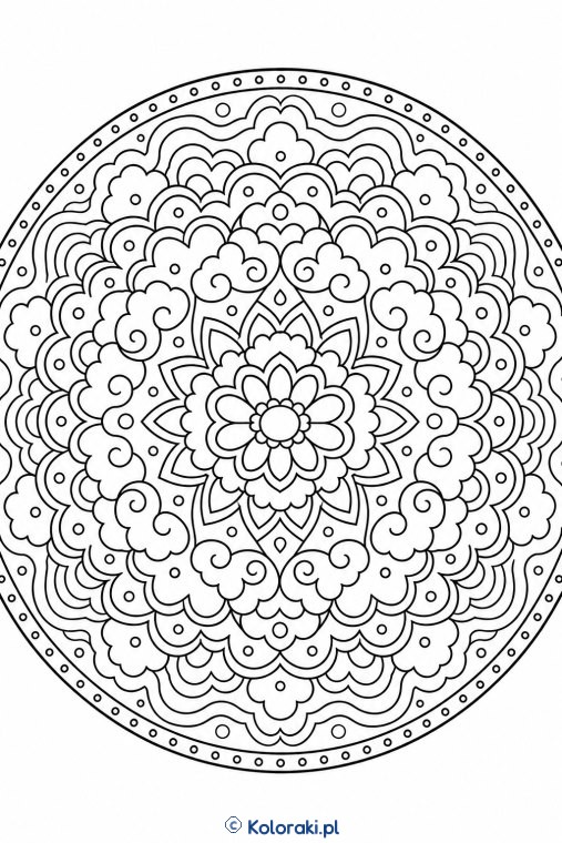 Mandala miękkich chmurek