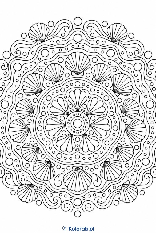 Mandala prostych muszelek