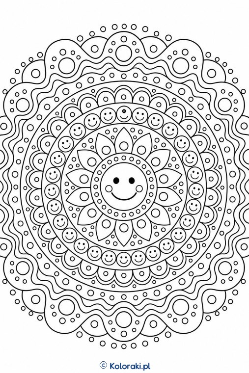 Mandala uśmiechniętych kropek