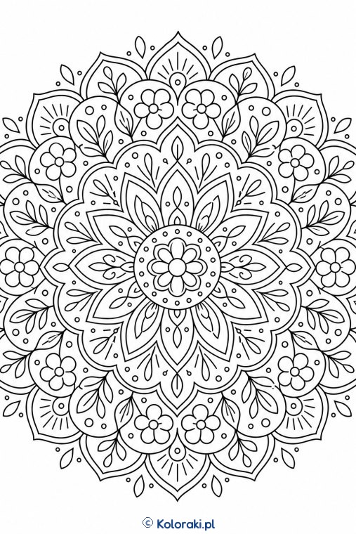 Mandala ogrodu harmonii