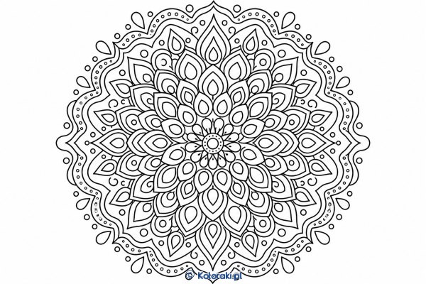 Spokojna mandala z łezkami