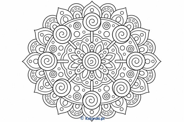 Słodka mandala z lizaczkami