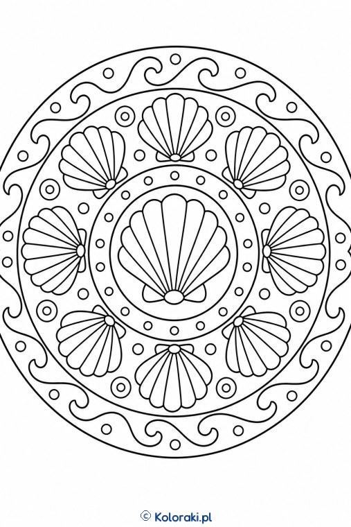 Mandala prostych muszelek