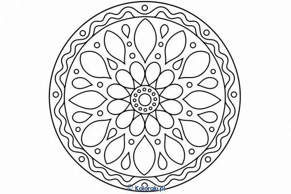 Spokojna mandala z łezkami