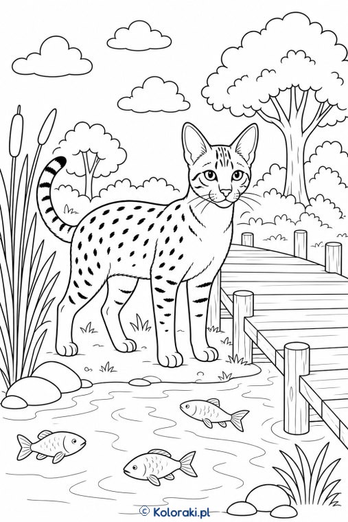 Chausie nad rzeką – kot chausie