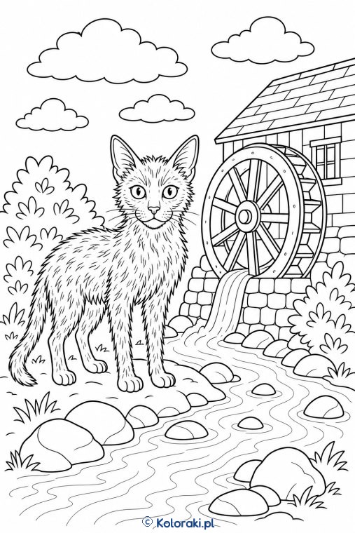 Lykoi przy starym młynie – kot lykoi